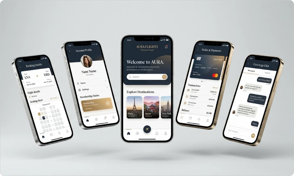 Mobile app showcase